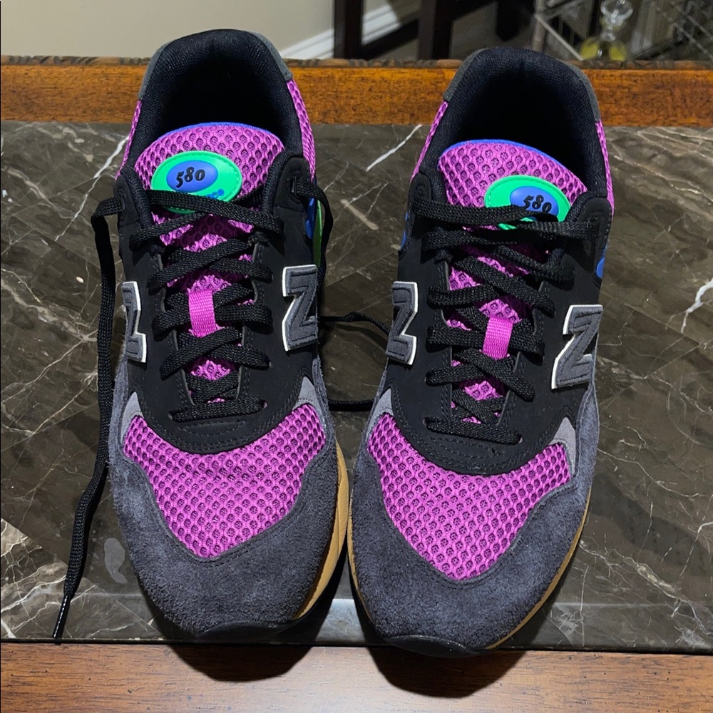 New Balance Purple and Black Mesh Sneakers